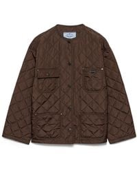 Prada - Leichte, Gesteppte Jacke Aus Re-Nylon, Damen, Größe - Lyst