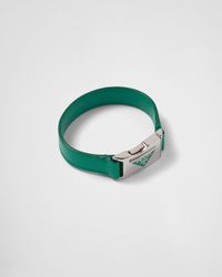 Prada - Bracelet En Cuir Saffiano - Lyst