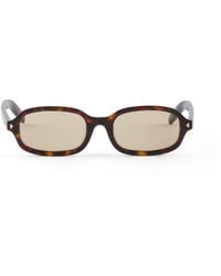 Prada - Sunglasses With The Iconic Metal Plaque - Lyst