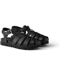 Prada - Rubber Fisherman Sandals, Size 6 - Lyst