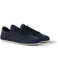 Prada - Zapatillas De Tela Y Ante - Lyst