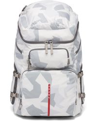Prada - Printed Technical Fabric Ski Boot Backpack - Lyst