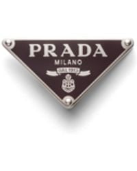 Prada - Enameled-Metal Belt Buckle - Lyst