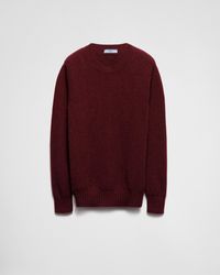 Prada - Wool-Cashmere Crew-Neck Sweater - Lyst