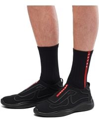 Prada - Calcetines De Punto En Re-Nylon, Hombre, Talla - Lyst