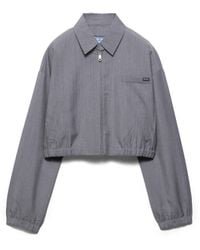 Prada - Light Mohair Blouson Jacket - Lyst