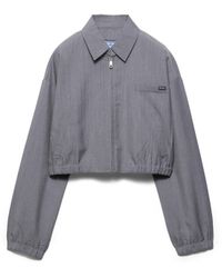 Prada - Light Mohair Blouson Jacket - Lyst