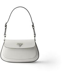 Prada - Cleo Brushed Leather Shoulder Bag - Lyst