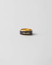 Prada - Enameled Metal Ring - Lyst