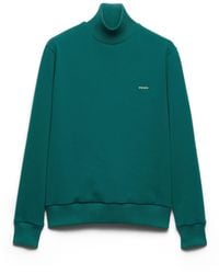 Prada - Technical Fabric Turtleneck Sweatshirt - Lyst