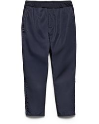 Prada - Cotton-Re-Nylon Straight Trousers - Lyst