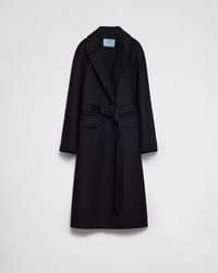 Prada - Einreihiger Mantel Aus Kaschgora - Lyst