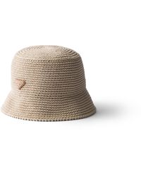Prada - Crochet Bucket Hat - Lyst