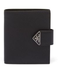 Prada - Cartera con placa del logo - Lyst