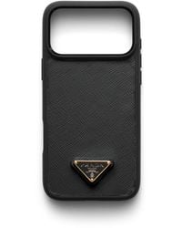 Prada - Saffiano Leather Case For Iphone 17 Pro - Lyst
