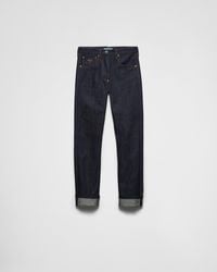Prada - Gerade Jeans Aus Selvedge-Denim - Lyst
