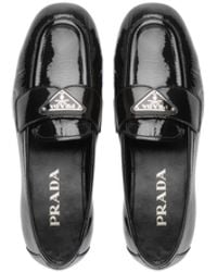 black prada loafers