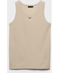 Prada - Cotton Tank Top - Lyst