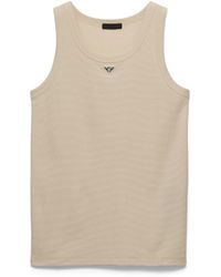 Prada - Cotton Tank Top - Lyst