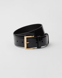 Prada - Patent Leather Belt - Lyst