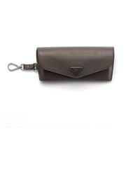 Prada - Saffiano Leather Eyeglasses Case - Lyst