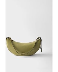 Prada - Demi-Lune Large Leather Shoulder Bag - Lyst