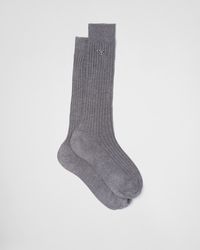 Prada - Cotton Socks - Lyst