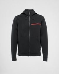 Prada - Technical Fabric Hoodie - Lyst