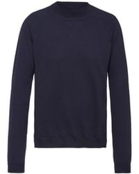 Prada - Jersey De Lana De Estambre Con Cuello Alto, Hombre, Talla - Lyst