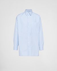 Prada - Camicia Oversize In Cotone - Lyst