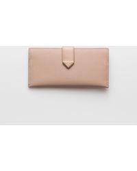 Prada - Large Saffiano And Leather Wallet - Lyst