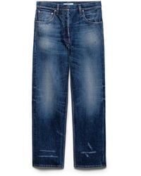 Prada - Five-Pocket Washed Denim Jeans - Lyst