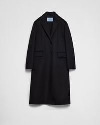Prada - Einreihiger Mantel Aus Kaschgora - Lyst