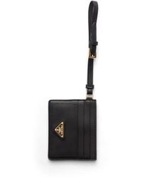 Prada - Nappa Leather Card Holder - Lyst