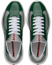 sextant Reis jam Green Prada Sneakers for Men | Lyst