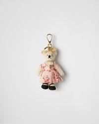 Prada - Teddy Keychain Charm - Lyst