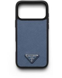 Prada - Coque Pour Iphone 17 Pro Max En Cuir Saffiano, Homme - Lyst