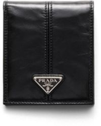 Prada - Lederbrieftasche Mit Münzfach, Herren - Lyst