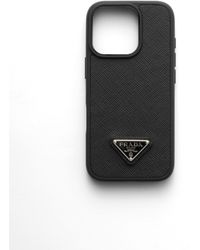 Prada - Saffiano Leather Case For Iphone 16 Pro Max - Lyst