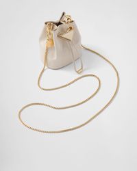 Prada - Mini-Pouch Aus Lackleder - Lyst