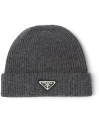 Prada - Bonnet En Laine Et Cachemire - Lyst