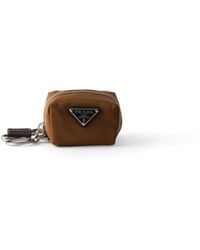 Prada - Re-Nylon And Leather Mini-Pouch - Lyst