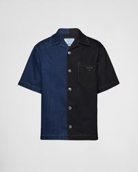 Prada - Double Match Denim Shirt - Lyst