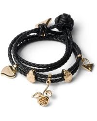 Prada - Braided Nappa Leather Bracelet - Lyst