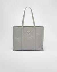 Prada - Large Antique Nappa Leather Tote - Lyst