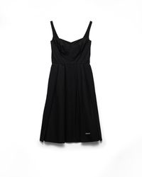 Prada - Cotton Canvas Dress - Lyst