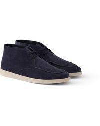 Prada - Suede Chukka Boots - Lyst