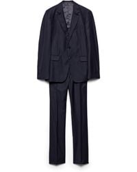 Prada - Single-Breasted Cashmere And Wool Suit - Lyst