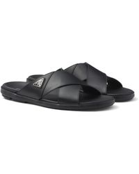 Prada - Sandalen Aus Leder - Lyst