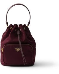 Prada - Bolso Saco Duet De Re-Nylon, Mujer - Lyst